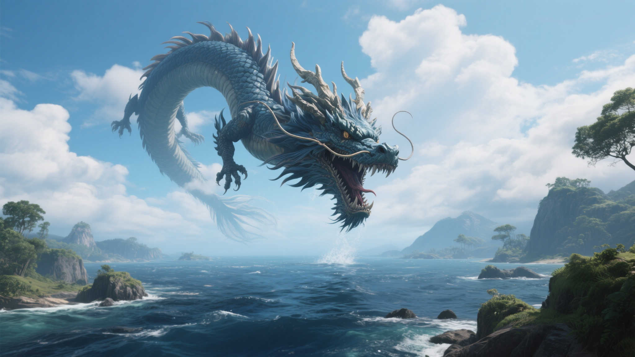 《怪猎荒野》海龙离奇现象：从深海跃升苍穹！